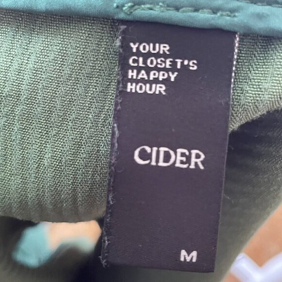 Retro Cider Green Aline Corduroy Mini Skirt W/ Pockets Size M - Picture 4 of 4